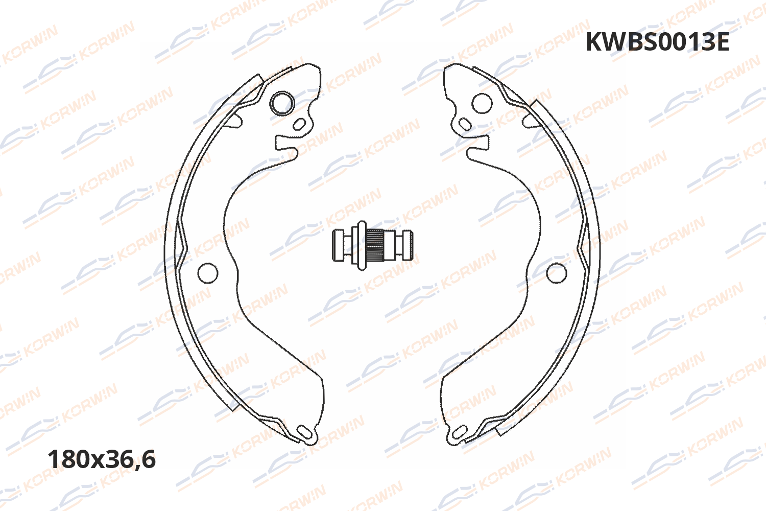 Колодки тормозные барабанные KORWIN ECOLine KWBS0013E