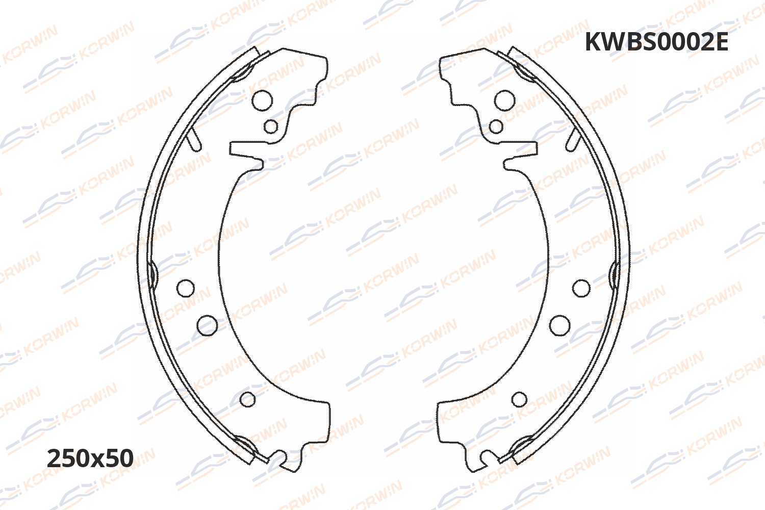 Колодки тормозные барабанные KORWIN ECOLine KWBS0002E