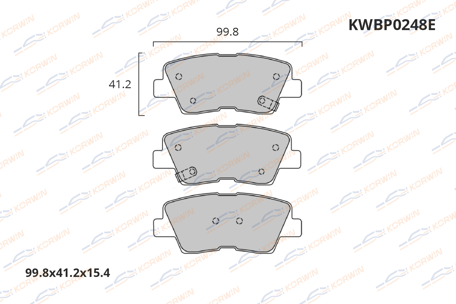 Колодки тормозные дисковые KORWIN ECOLine KWBP0248E