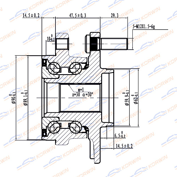 ступица колеса korwin kwah0011 оптом от производителя по низким ценам
