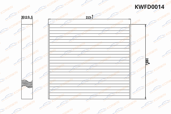 фильтр салонный korwin kwfd0014 оптом от производителя по низким ценам