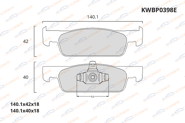 колодки тормозные дисковые korwin ecoline kwbp0398e оптом от производителя по низким ценам