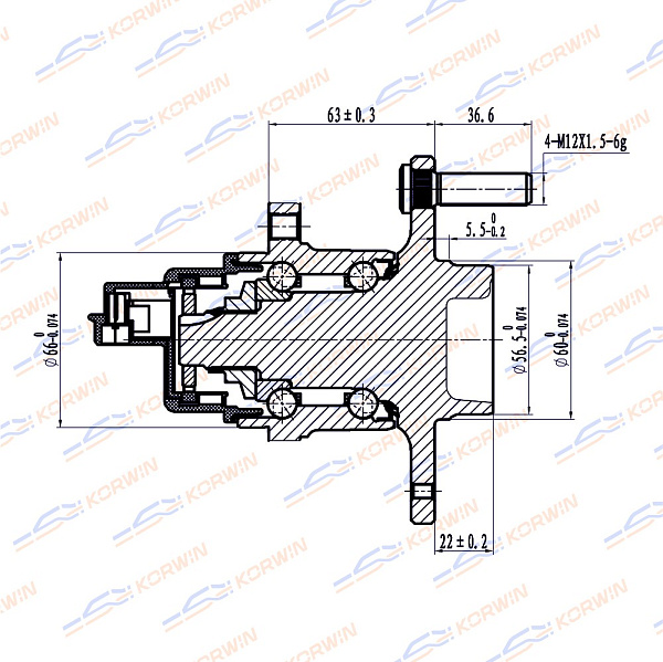 ступица колеса korwin kwah0015 оптом от производителя по низким ценам