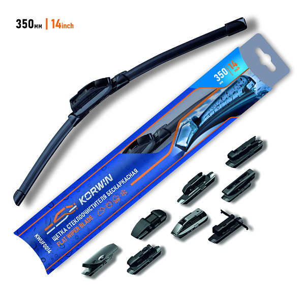 щетка стеклоочистителя korwin бескаркасная в комплекте с адаптерами kwuf0014 оптом от производителя по низким ценам