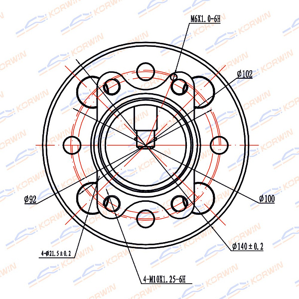 ступица колеса korwin kwah0021 оптом от производителя по низким ценам