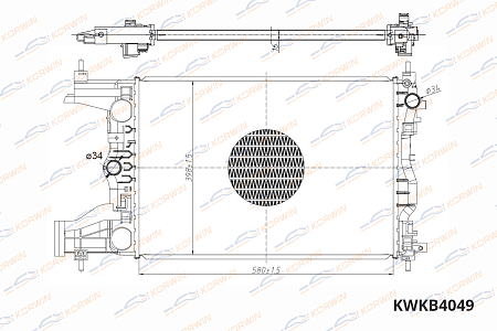 радиатор охлаждения двигателя korwin kwkb4049 оптом от производителя по низким ценам