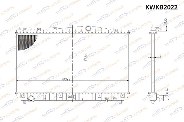 радиатор охлаждения двигателя korwin kwkb2022 оптом от производителя по низким ценам
