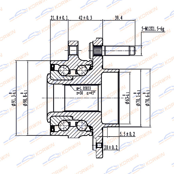 ступица колеса korwin kwah0022 оптом от производителя по низким ценам