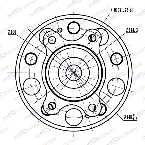 ступица колеса korwin kwah0009 оптом от производителя по низким ценам