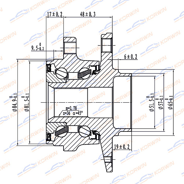 ступица колеса korwin kwah0005 оптом от производителя по низким ценам