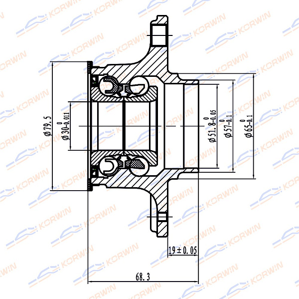 ступица колеса korwin kwah0012 оптом от производителя по низким ценам