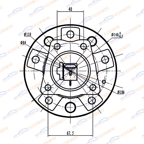 ступица колеса korwin kwah0027 оптом от производителя по низким ценам