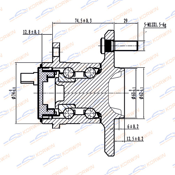 ступица колеса korwin kwah0026 оптом от производителя по низким ценам