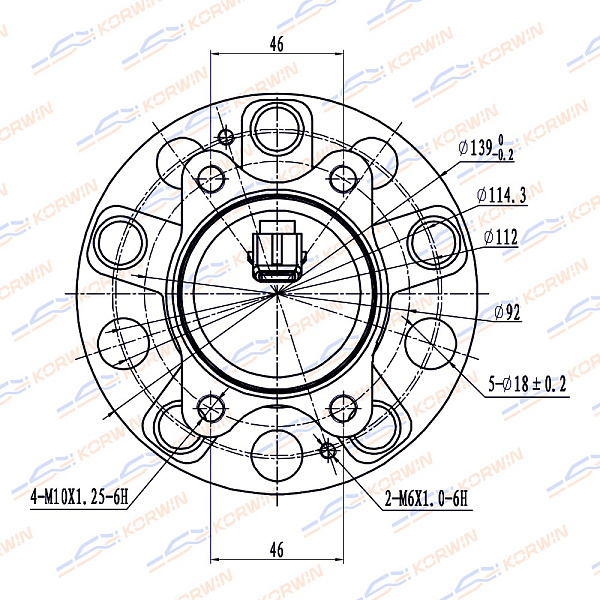 ступица колеса korwin kwah0023 оптом от производителя по низким ценам
