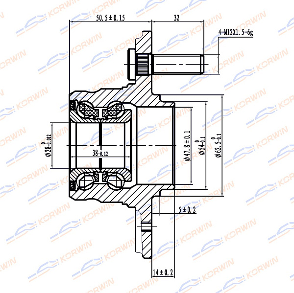 ступица колеса korwin kwah0013 оптом от производителя по низким ценам