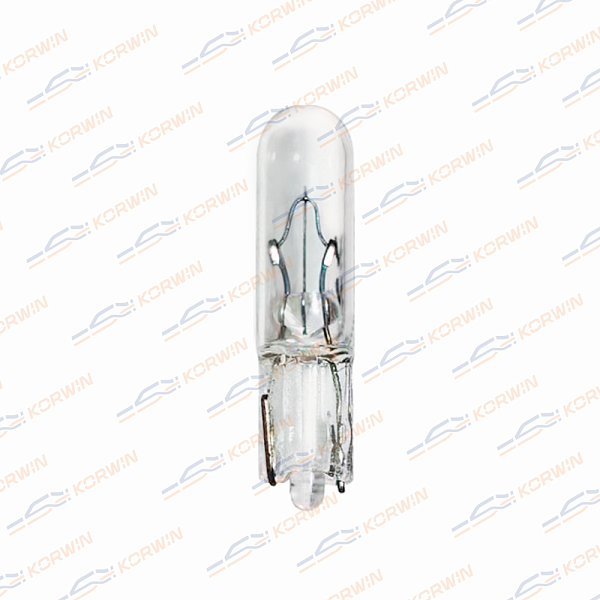 лампа накаливания (w1,2w (t5) 12v 1,2w w2x4,6d) (уп. 10 шт.) korwin kwyn0036 оптом от производителя по низким ценам