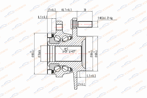 ступица колеса korwin kwah0030 оптом от производителя по низким ценам