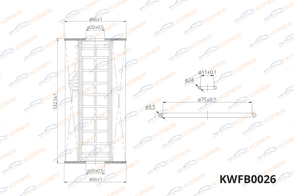фильтр масляный korwin kwfb0026 оптом от производителя по низким ценам