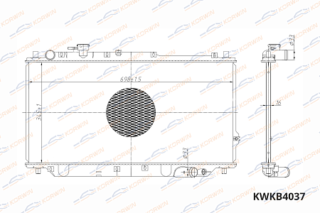 радиатор охлаждения двигателя korwin kwkb4037 оптом от производителя по низким ценам