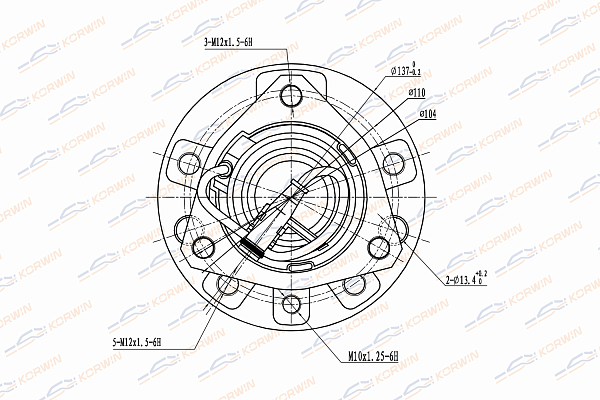 ступица колеса korwin kwah0031 оптом от производителя по низким ценам