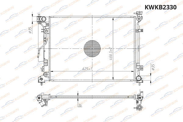 радиатор охлаждения двигателя korwin kwkb2330 оптом от производителя по низким ценам