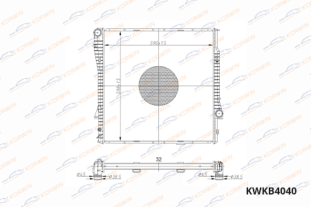 радиатор охлаждения двигателя korwin kwkb4040 оптом от производителя по низким ценам