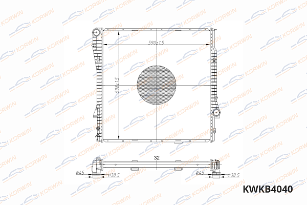 радиатор охлаждения двигателя korwin kwkb4040 оптом от производителя по низким ценам