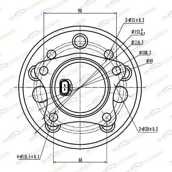 ступица колеса korwin kwah0026 оптом от производителя по низким ценам