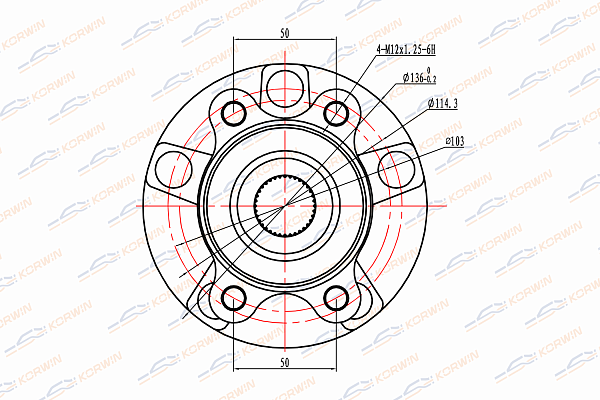 ступица колеса korwin kwah0030 оптом от производителя по низким ценам