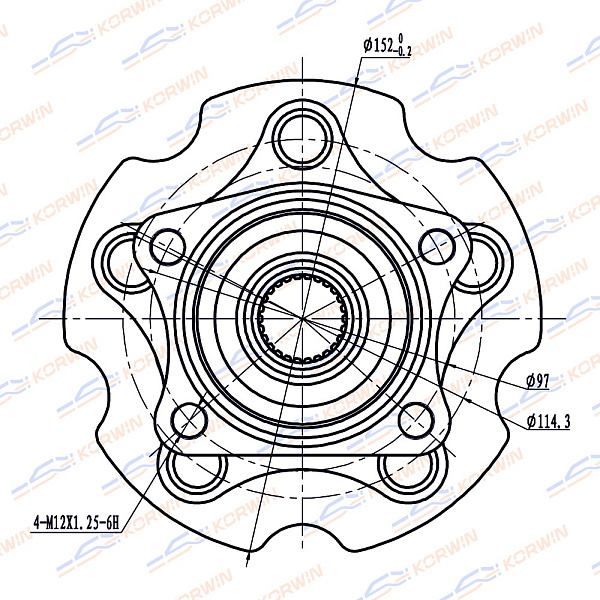 ступица колеса korwin kwah0017 оптом от производителя по низким ценам