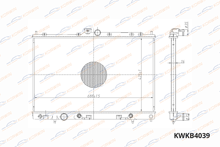 радиатор охлаждения двигателя korwin kwkb4039 оптом от производителя по низким ценам