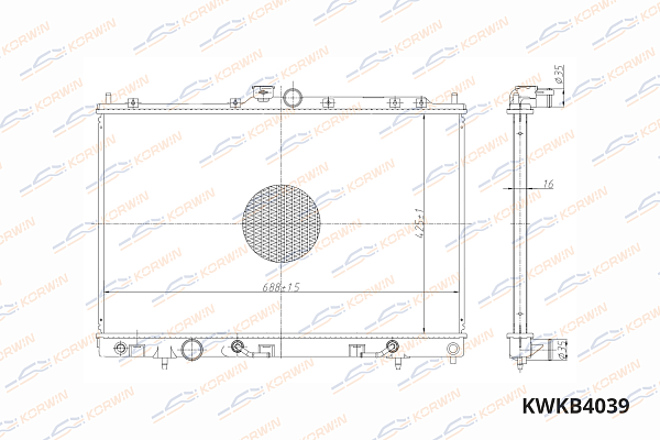 радиатор охлаждения двигателя korwin kwkb4039 оптом от производителя по низким ценам