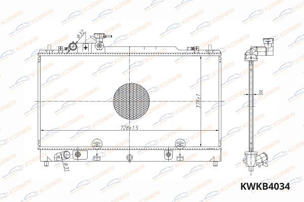радиатор охлаждения двигателя korwin kwkb4034 оптом от производителя по низким ценам