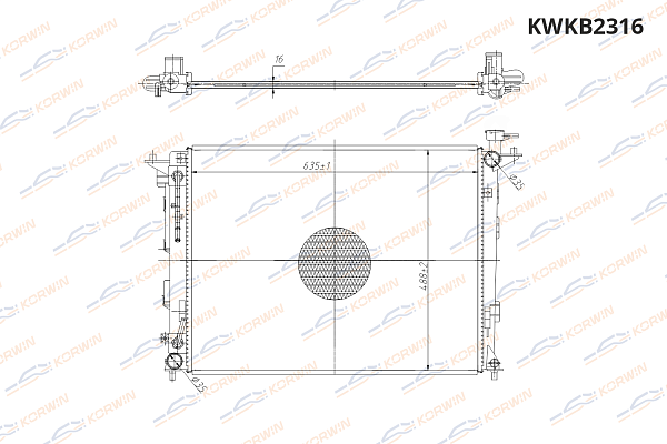 радиатор охлаждения двигателя korwin kwkb2316 оптом от производителя по низким ценам