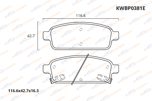 колодки тормозные дисковые korwin ecoline kwbp0381e оптом от производителя по низким ценам