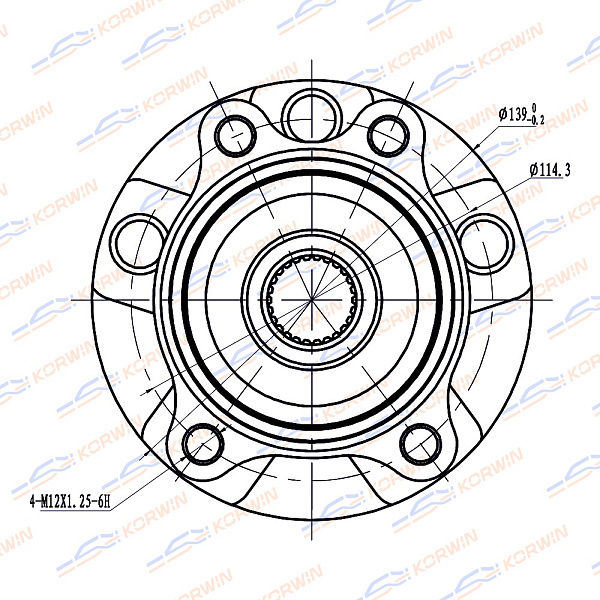 ступица колеса korwin kwah0011 оптом от производителя по низким ценам