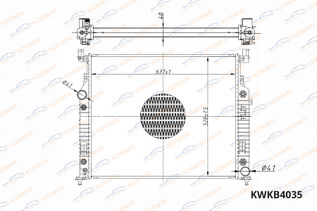радиатор охлаждения двигателя korwin kwkb4035 оптом от производителя по низким ценам