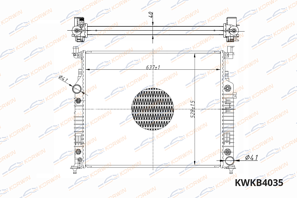 радиатор охлаждения двигателя korwin kwkb4035 оптом от производителя по низким ценам
