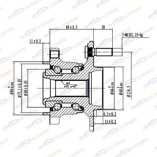 ступица колеса korwin kwah0008 оптом от производителя по низким ценам