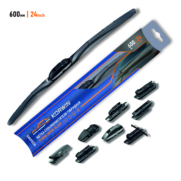 щетка стеклоочистителя korwin гибридная в комплекте с адаптерами kwuf0224 оптом от производителя по низким ценам
