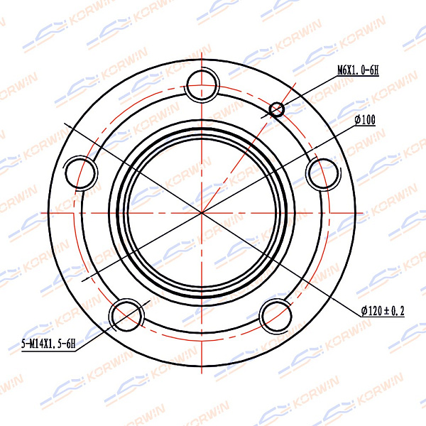 ступица колеса korwin kwah0018 оптом от производителя по низким ценам