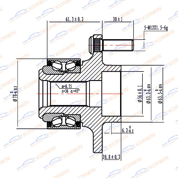 ступица колеса korwin kwah0001 оптом от производителя по низким ценам
