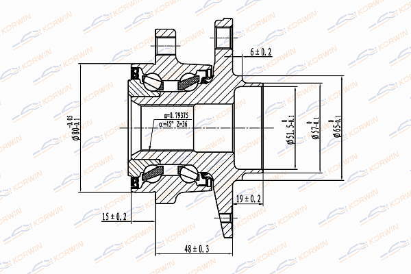 ступица колеса korwin kwah0032 оптом от производителя по низким ценам