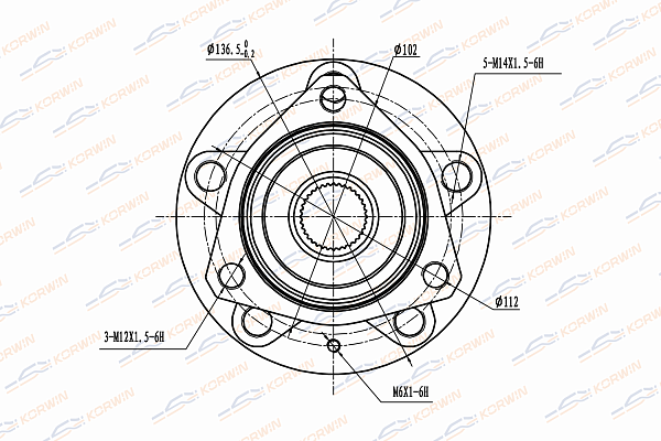 ступица колеса korwin kwah0032 оптом от производителя по низким ценам