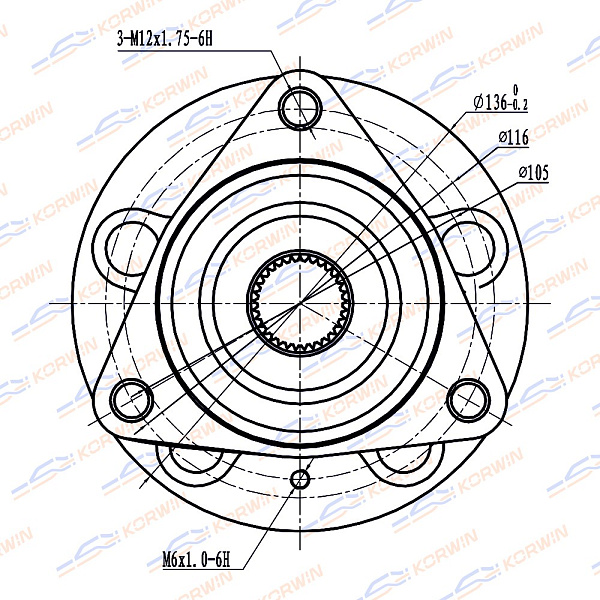 ступица колеса korwin kwah0014 оптом от производителя по низким ценам