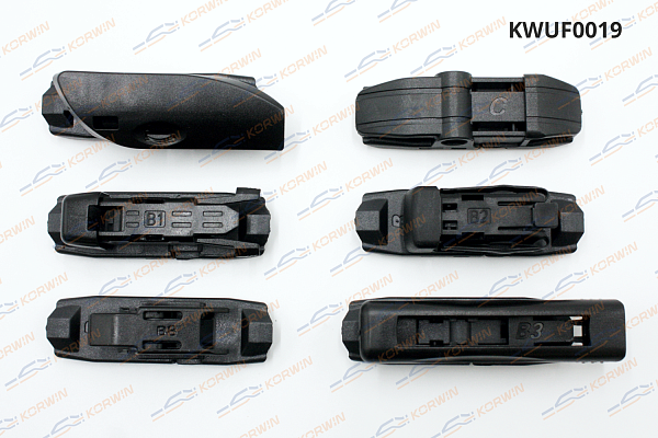щетка стеклоочистителя korwin бескаркасная в комплекте с адаптерами kwuf0019 оптом от производителя по низким ценам