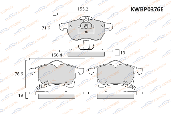 колодки тормозные дисковые korwin ecoline kwbp0376e оптом от производителя по низким ценам