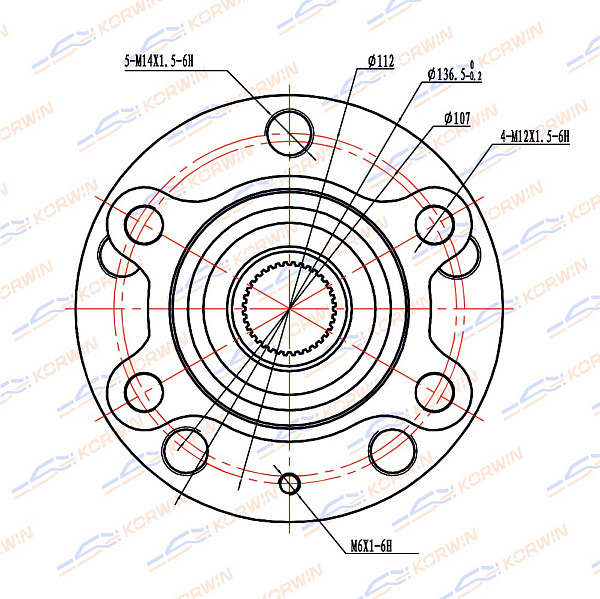 ступица колеса korwin kwah0002 оптом от производителя по низким ценам