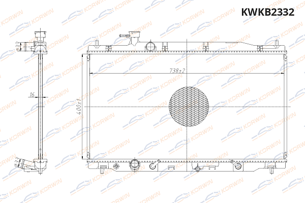 радиатор охлаждения двигателя korwin kwkb2332 оптом от производителя по низким ценам